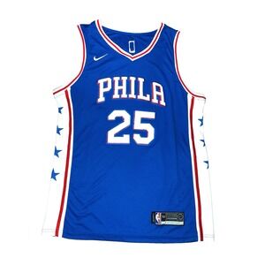 NIKE Philadelphia 76ers #25 Ben Simmons NBA Swingman Jersey Mens Size 48 Large